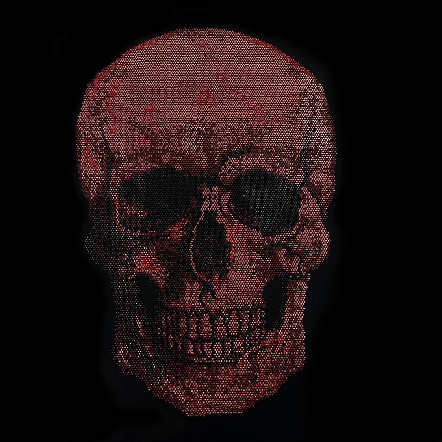 Red Skull Heat Transfer Iron on Clothing Transfer Design
