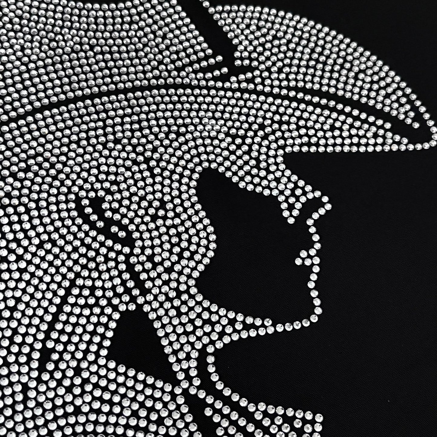 Cowgirl Western Girl Heat Transfer Iron on Hot fix Rhinestone Bling Design Patch by Rhinestop