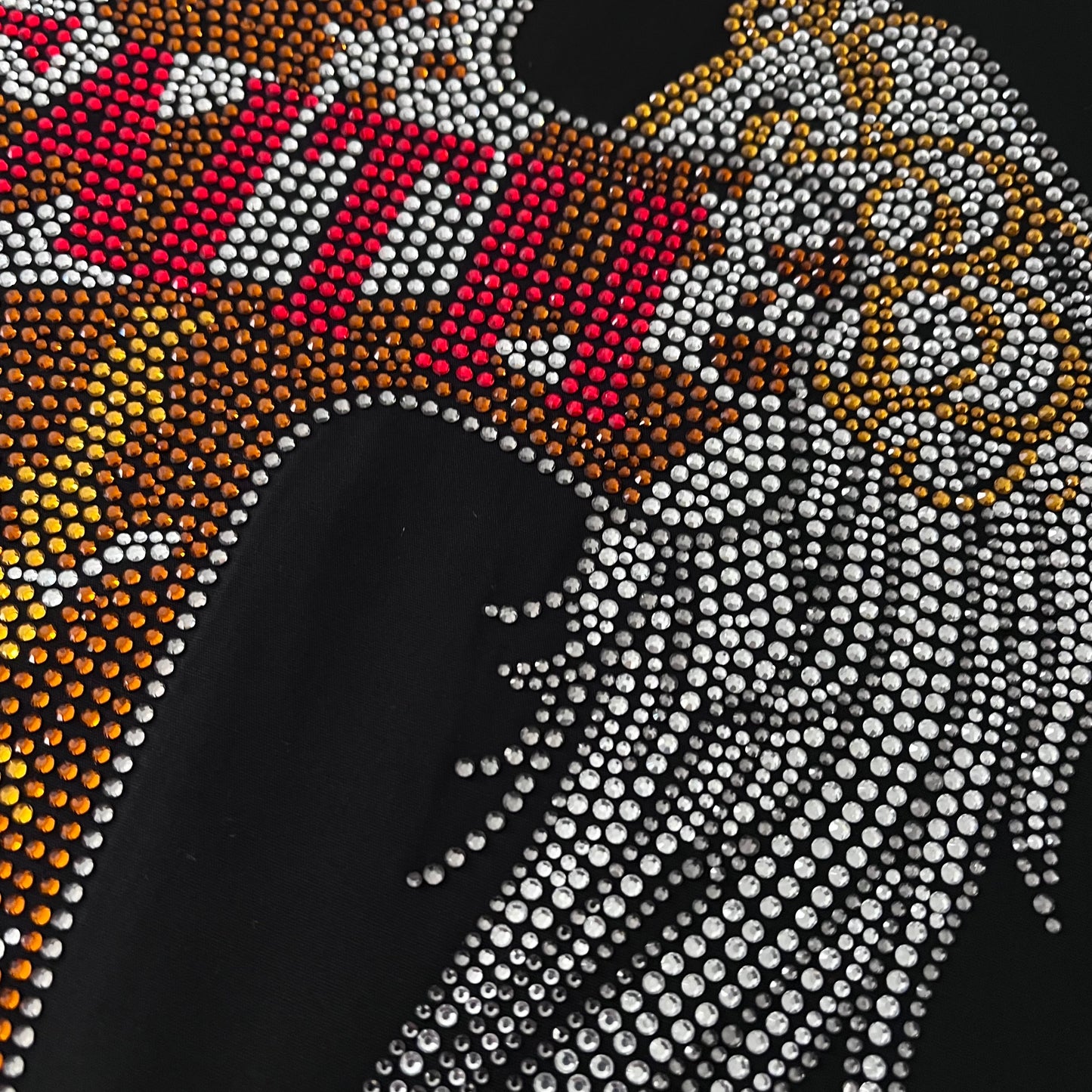 Faith Cross iron on Rhinestone Heat Transfer Hot Fix Crystal bling patch applique design