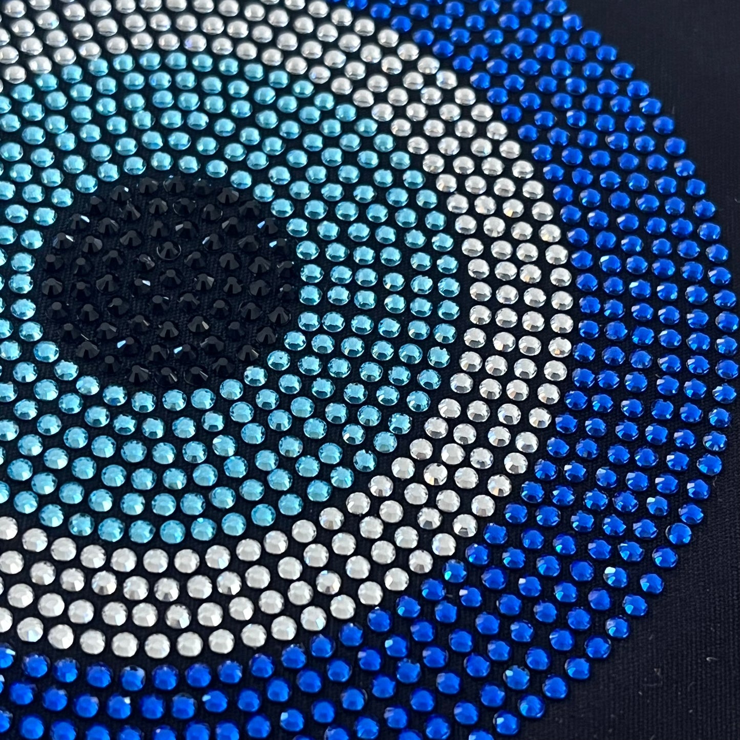 Evil Eye Rhinestone Iron On Bling Heat Transfer Design Applique by Rhinestop