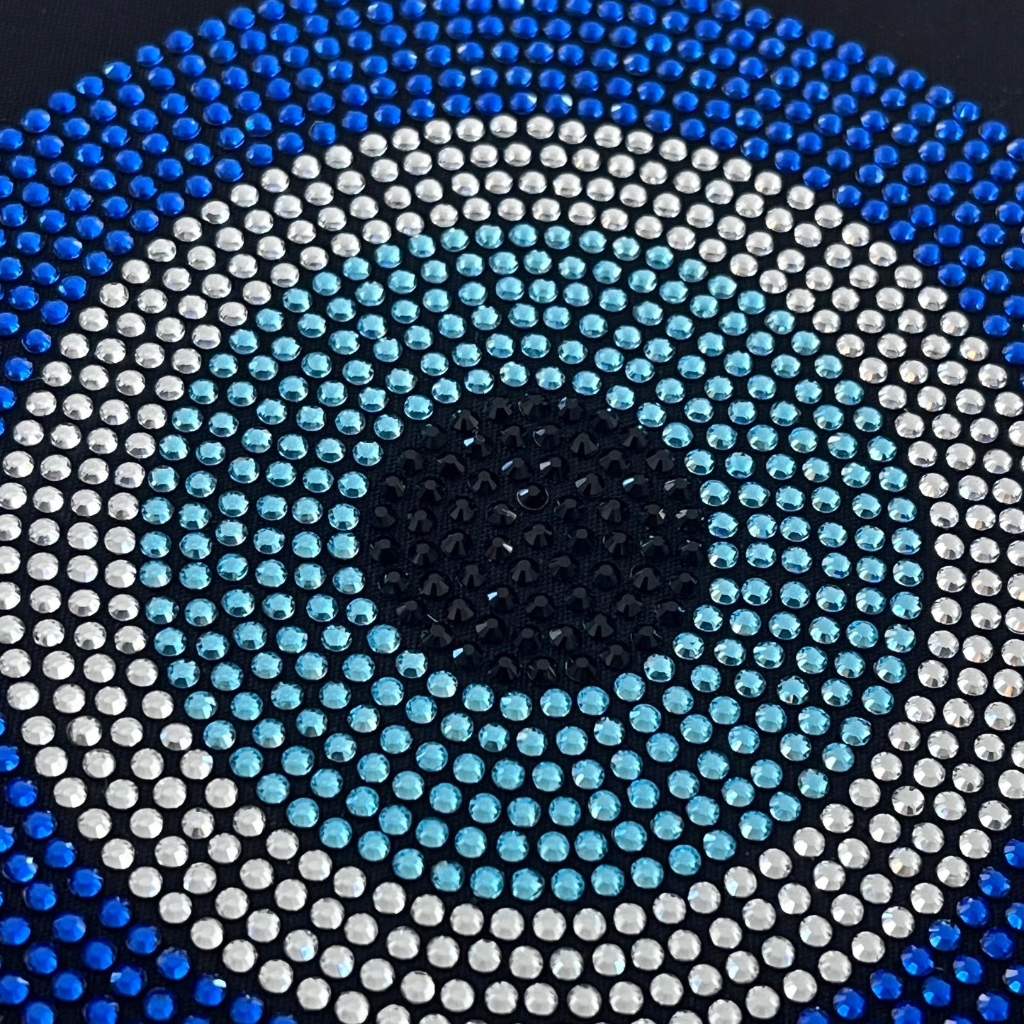 Evil Eye Rhinestone Iron On Bling Heat Transfer Design Applique by Rhinestop