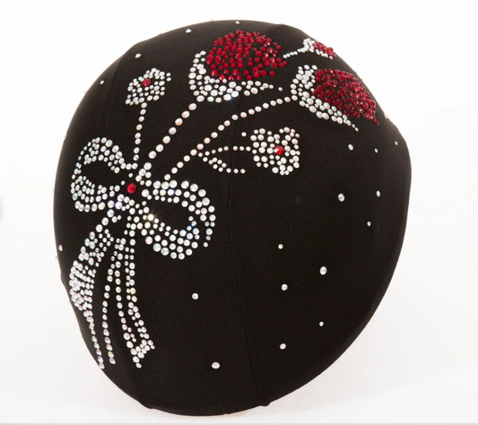 Red rose super bling helmet cover , rhinestone helmet , women helmet , rider helmet , fashion helmet , helmet decal