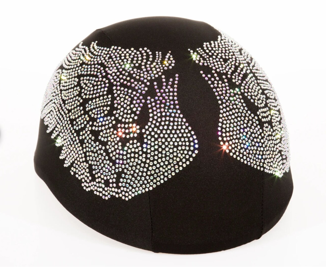 Angel wing helmet cover , rhinestone helmet covers , crystal helmet skin , black helmet cover with crystal wings, crystal helmet covers