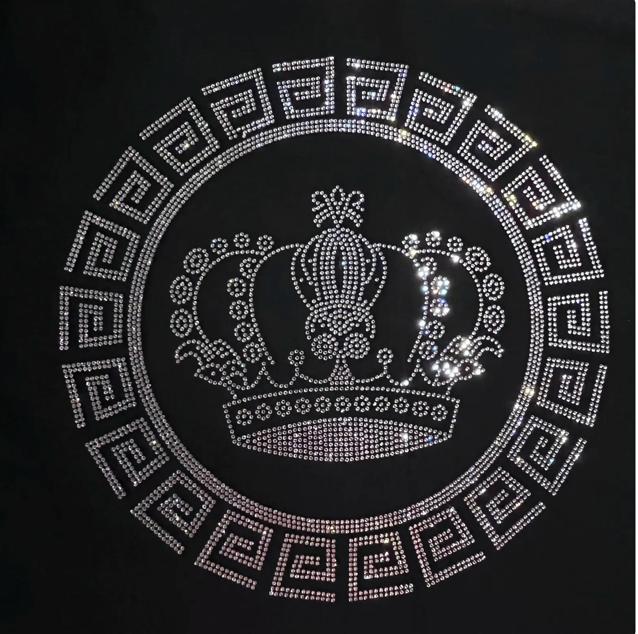Custom Design iron on rhinestone applique