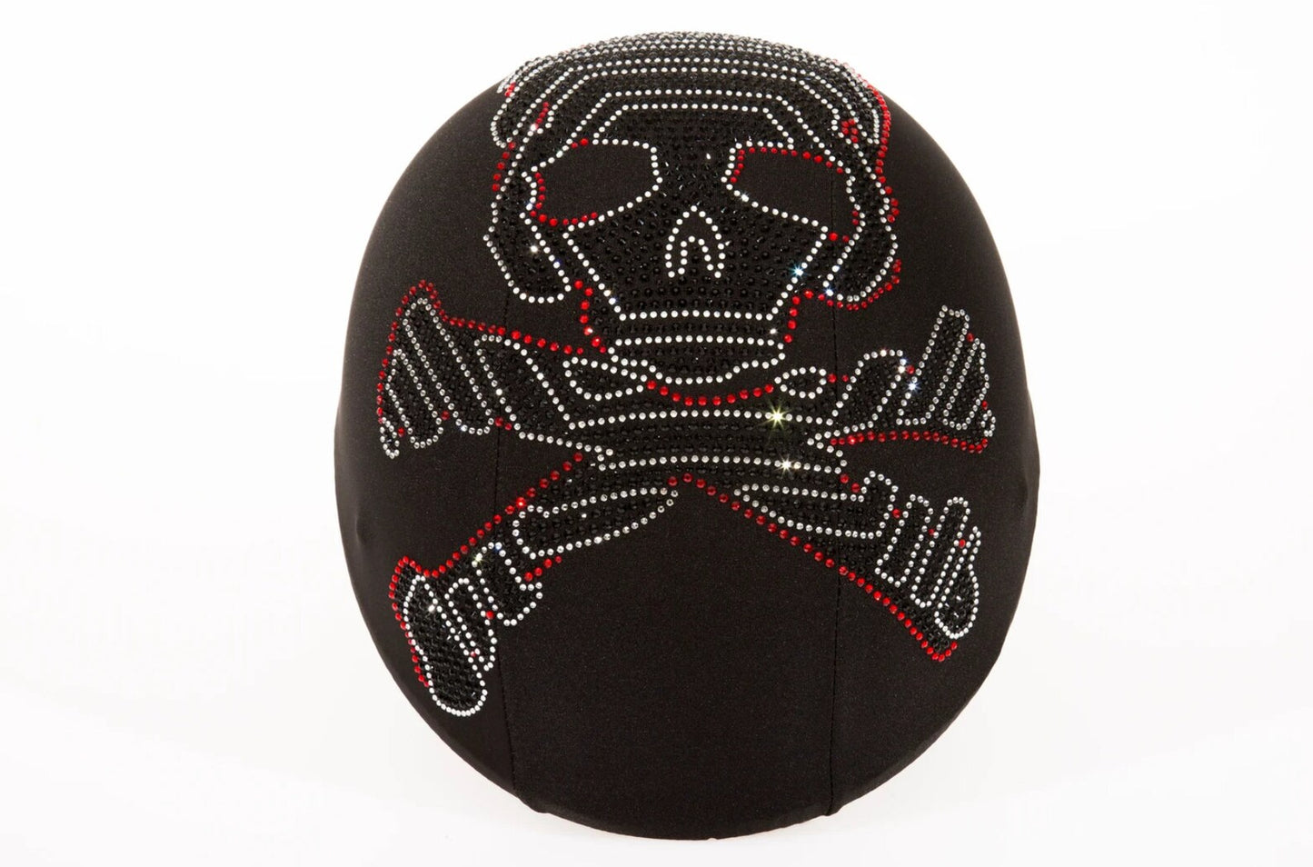 Red and black skull helmet cover , skull helmet skin , crystal helmet cover, fashionable helmet skin