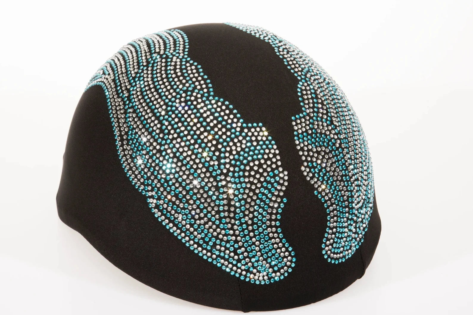 blinged out motorcycle helmet Blue rhinestone bling helmet cover , helmet skin , motorcycle helmet , – Rhinestop