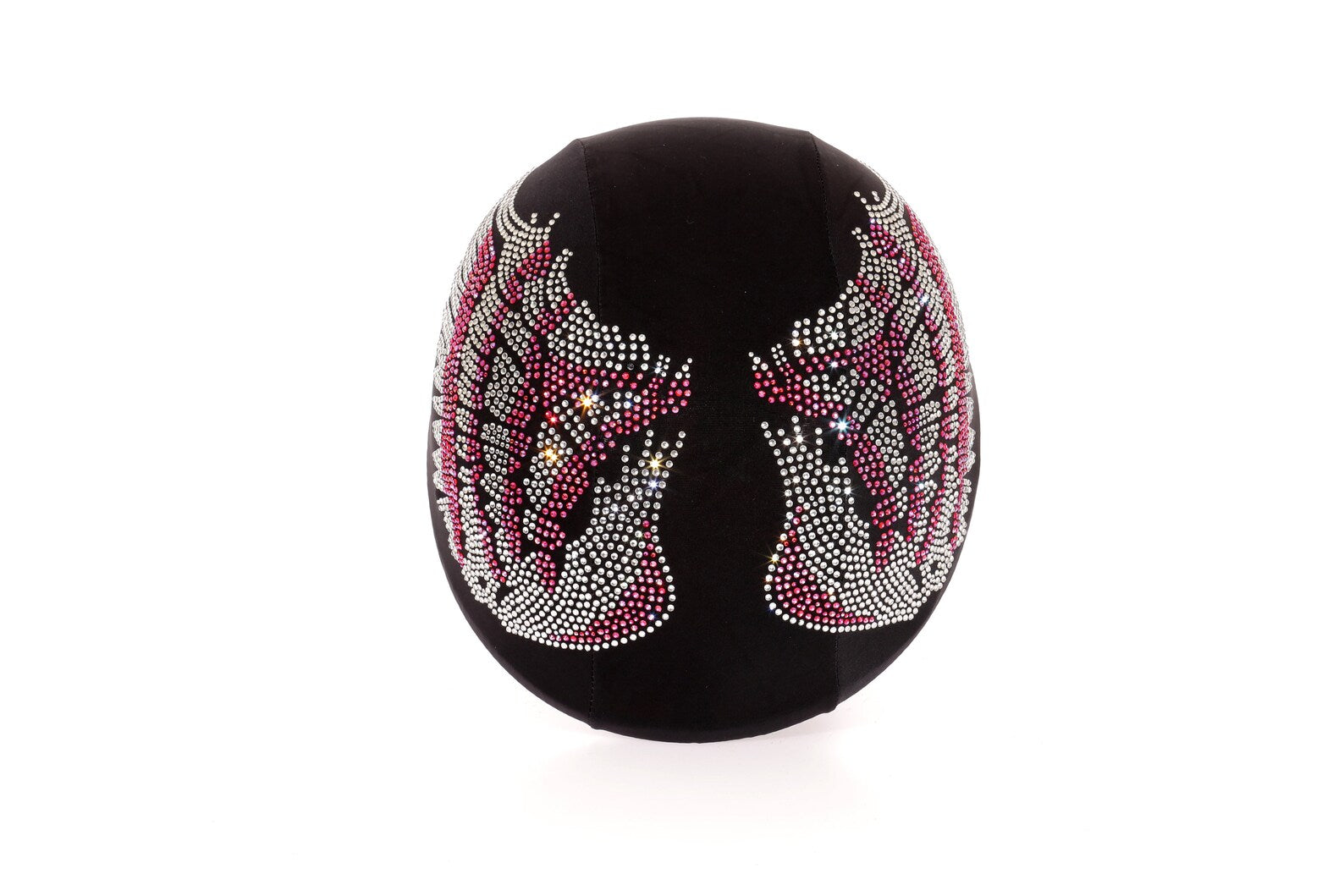 angel wing motorcycle helmet Ab Pink crystal rhinestones helmet cover angel wings , crystal bling h – Rhinestop