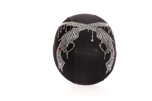 Crystal Pistol gun helmet cover , fashion helmet skin , rhinestone helmets , bling helmets , designer helmet , custom helmet cover