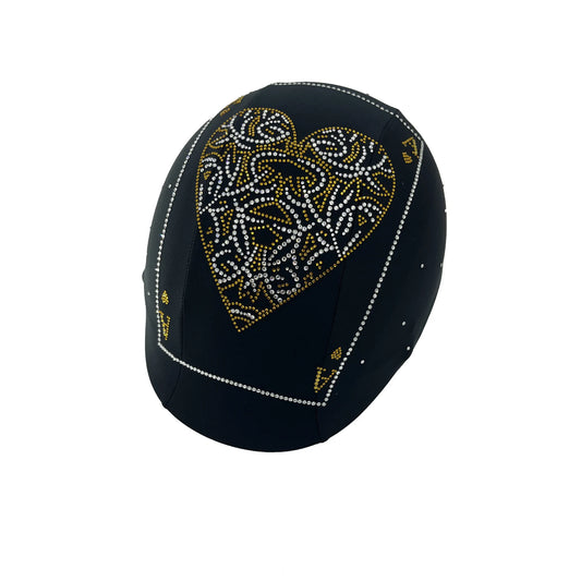 Ace of heart helmets , helmet cover with rhinestone, bling helmets, crystal helmet covers , helmet covers , helmet bling cover