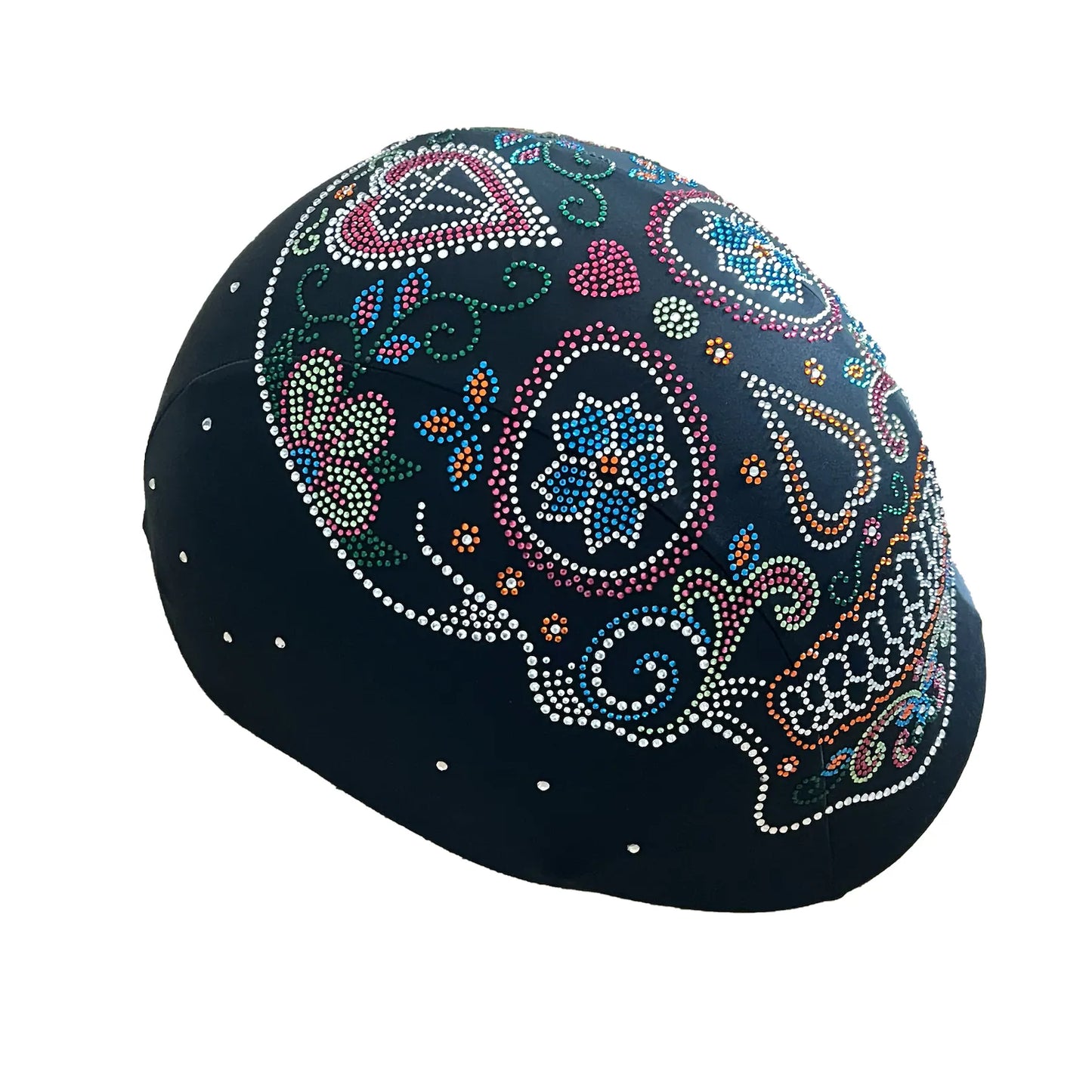 Sugar skull helmet cover, skull helmets , helmet cover , crystal helmet cover , helmet girls , motorcycle helmet covers , helmet design , funny helmets