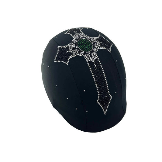 Ride in style Black cross helmet cover ,bedazzling helmet covers , rhinestone helmet , helmet designs for ladies ,ski  helmet , bling helmet