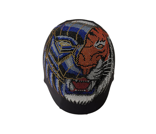 Tiger helmet cover Tiger helmet bedazzled cover , rhinestone helmet cover , embellishments helmet cover , rhinestone accessories , helmet decal , tiger decal