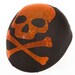 Orange skull and cross bones helmet cover , Bling helmet cover , helmet cover , bling bling