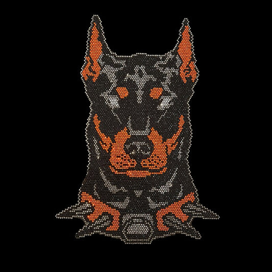 German Shepherd Iron on Heat Transfer Design By Rhinestop