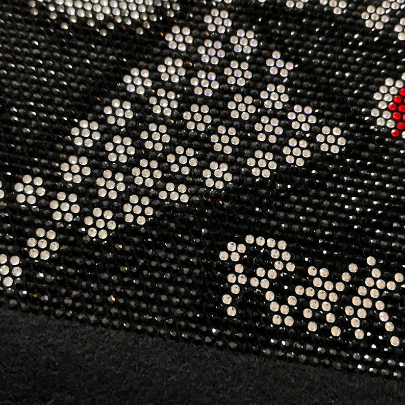 Gangster Tiger Iron On Heat Transfer Rhinestone Design By Rhinestop