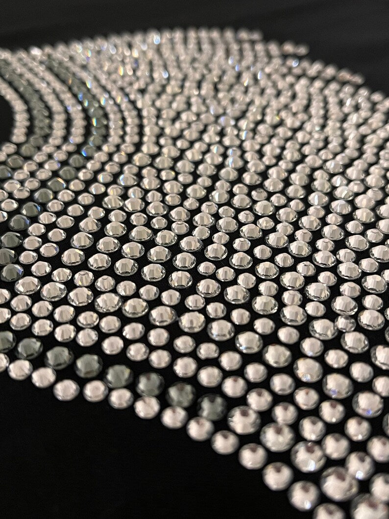 Rhinestone Elegant angel wings , rhinestone angel wings , iron on angel wing transfer , Dazzling Apparel designs , DIY Sparkle Embellishment