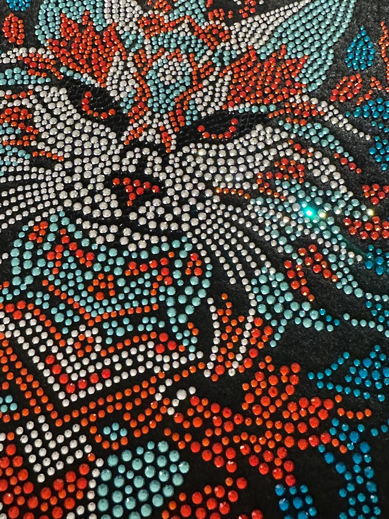 Fox Rhinestone Iron On Heat Transfer Design By Rhinestop