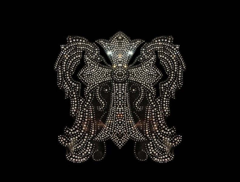 Jesus cross with wings , rhinestone cross wing ,iron on cross rhinestone patches , heat transfer Jesus cross design, sparkle cross with wing