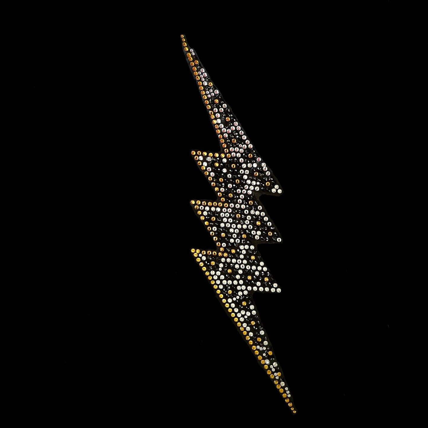 Rhinestop Leopard Thunder Iron on Rhinestone Design