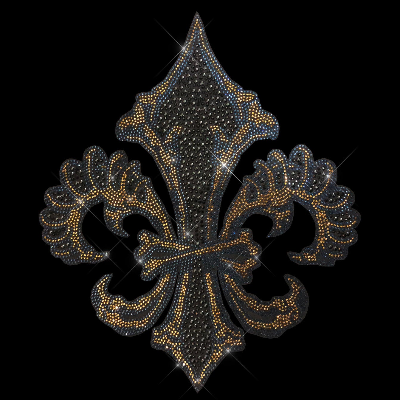 Rhinestop Royal Sign Rhinestone Iron On Heat Transfer