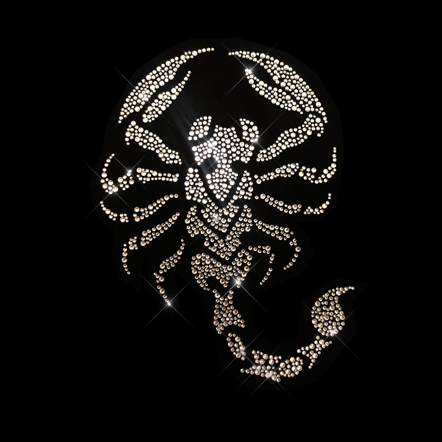 Crystal Scorpion Rhinestone Iron On Heat Transfer Design By Rhinestop