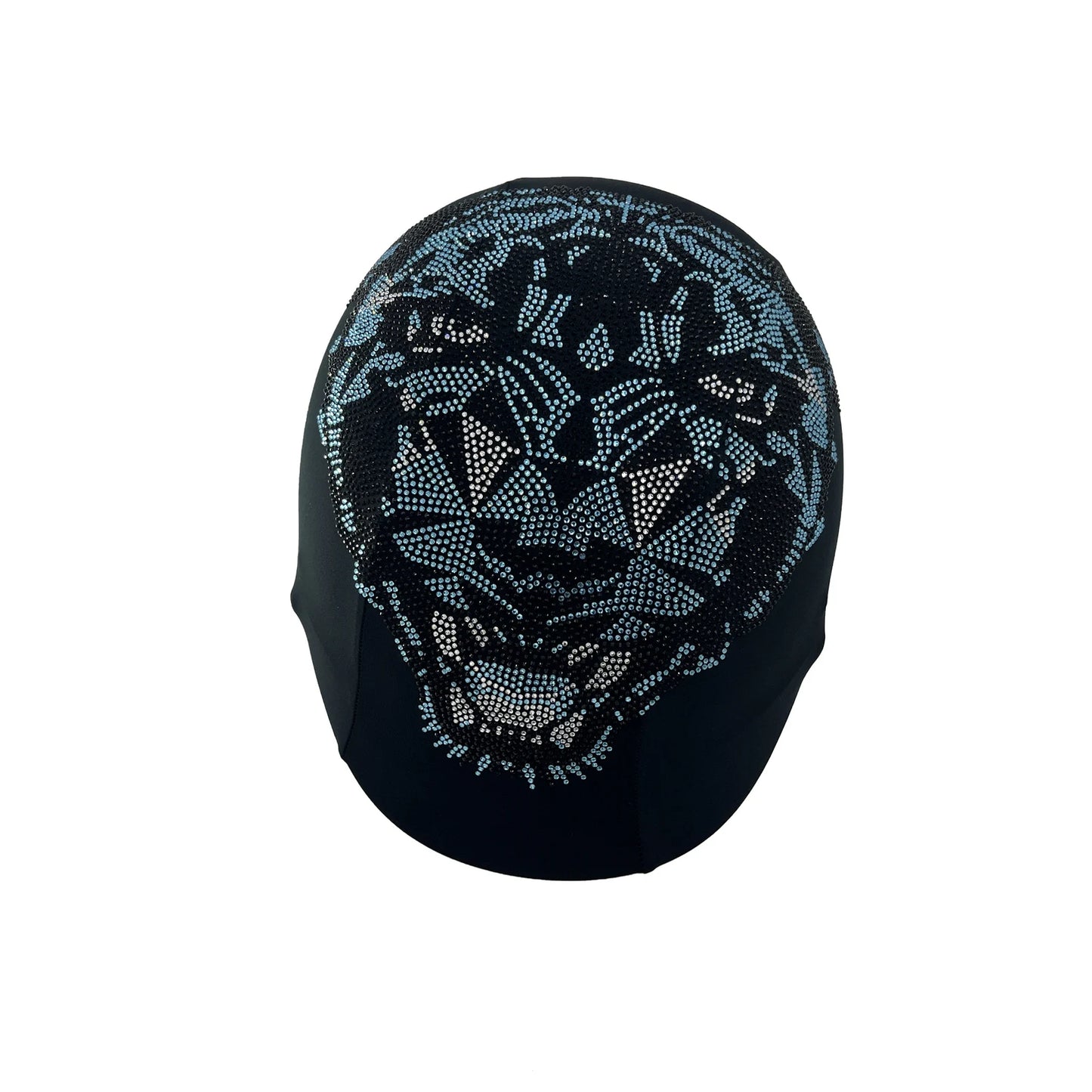 Blue tiger helmet cover , rhinestone helmet covers , helmet cover for girls , Helmet skin for riders