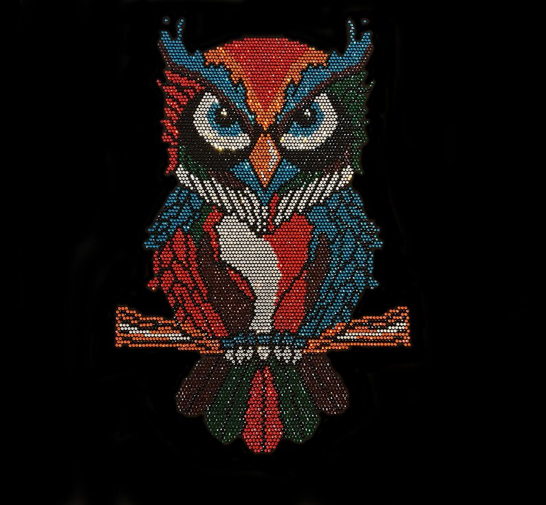 Owl Mix Rhinestone Iron on Heat Transfer Design By Rhinestop