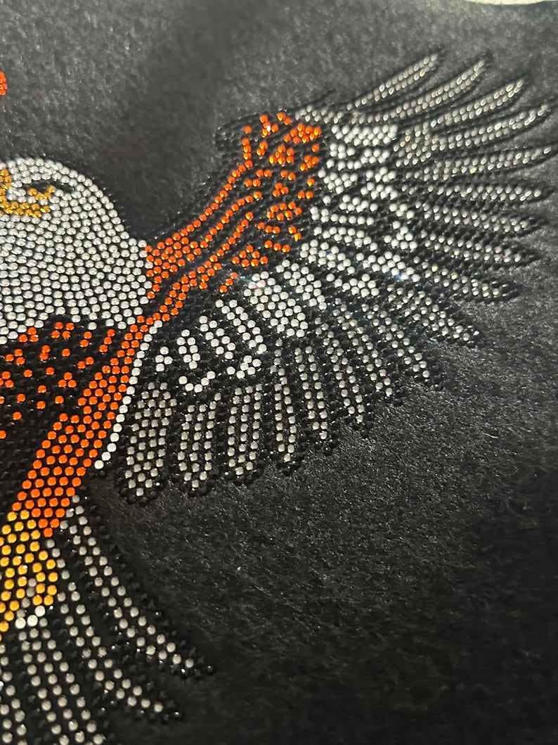 Eagle Rhinestone Heat Transfer Iron On Design By Rhinestop