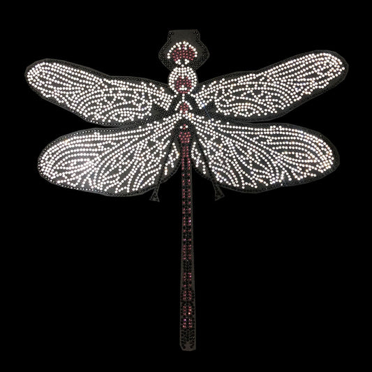 Dragonfly Rhinestone Iron On Heat Transfer Applique Design By Rhinestop