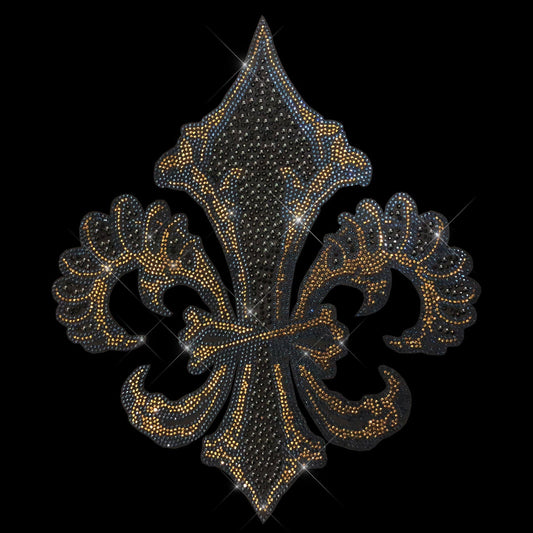 Rhinestop Royal Sign Rhinestone Iron On Heat Transfer